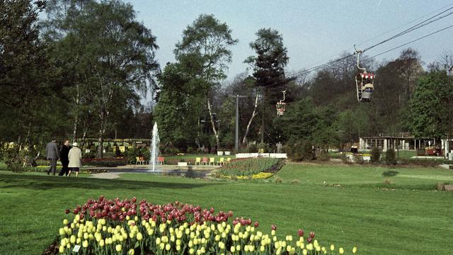 Der deutsch-französische Garten (Foto: Stadtarchiv Saarbrücken, Nachlass Fritz Mittelstaedt, Fotograf Fritz Mittelstaedt)