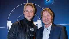 Daniel Sträßer (Hauptkommissar Adam Schürk) zusammen mit Lutz Semmelrogge bei der SR-Tatort-Preview zu 
